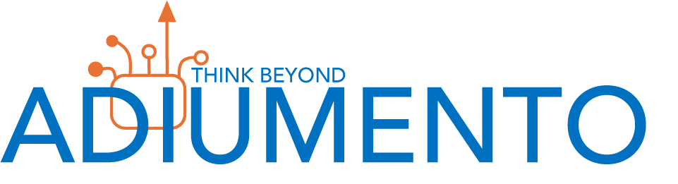 Logo von Adiumento mit dem Claim „Think Beyond“.