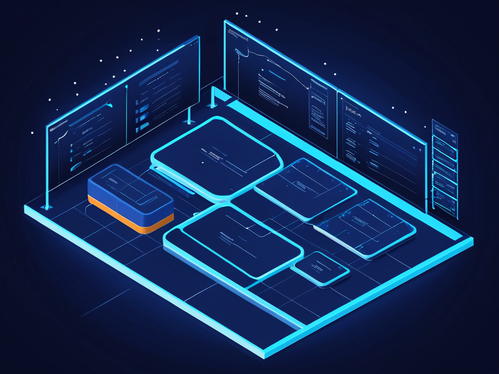 Visualisierung eines Service-Desk-Setups mit Tickets, Wissensbasis und KPIs