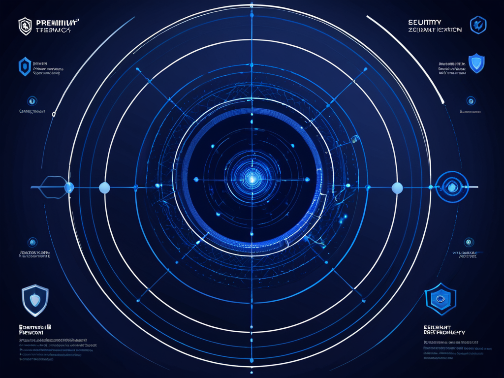 Abstraktes Kontextvisual zur Leistung Microsoft Defender Security