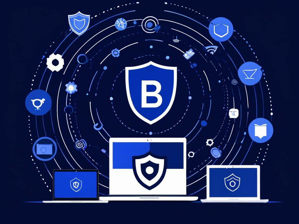 Abstraktes Kontextvisual zur Leistung Intune und Endpoint Management