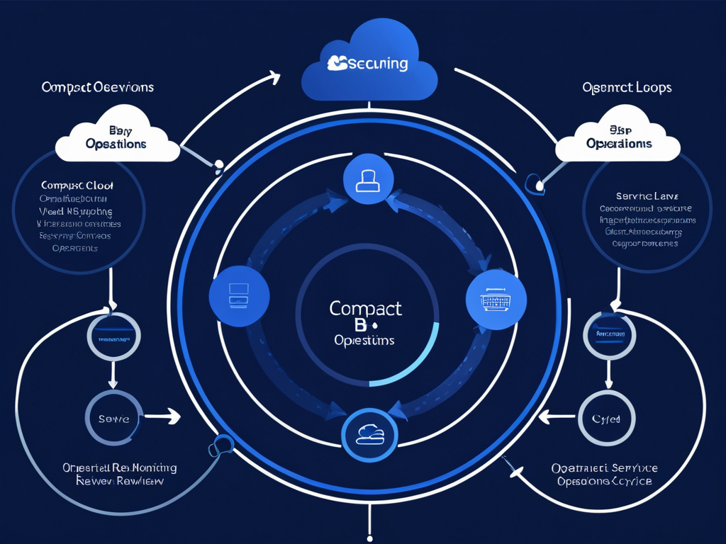 Abstraktes Kontextvisual zur Leistung Managed Services M365 und Cloud